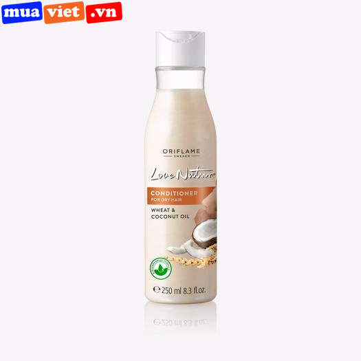 32619 Oriflame Dầu xả dành cho tóc khô Love Nature Conditioner for Dry Hair Wheat & Coconut Oil