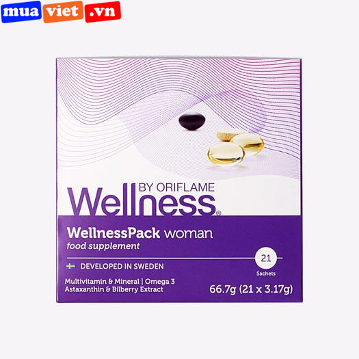 29696 Oriflame Thực phẩm bảo vệ sức khỏe nữ WellnessPack Woman