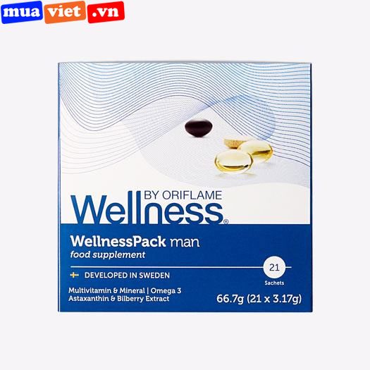 29697 Oriflame Thực phẩm bảo vệ sức khỏe nam WellnessPack Man