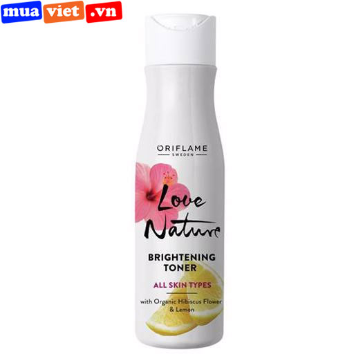 35906 Oriflame Nước cân bằng phù hợp mọi loại da Brightening Toner with Organic Hibiscus Flower & Lemon