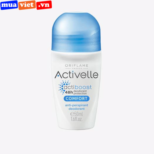 33139 Oriflame Lăn giúp hạn chế và ngăn ngừa mùi cơ thể suốt 48h Activelle Comfort Anti-perspirant Deodorant