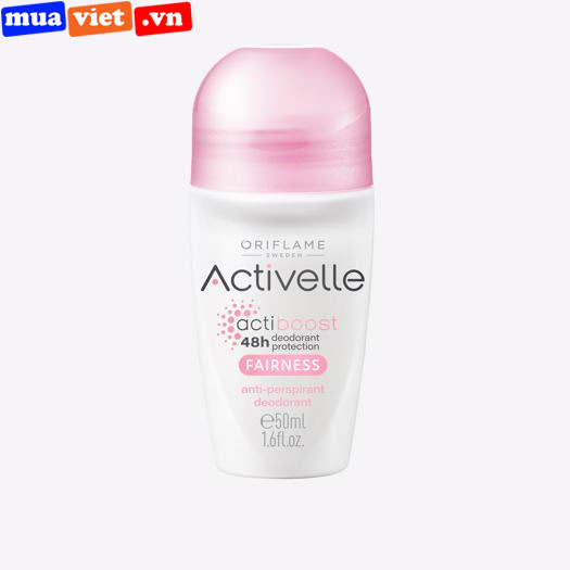 33143 Oriflame Lăn giúp hạn chế và ngăn ngừa mùi cơ thể suốt 48h Activelle Fairness Anti-perspirant Deodorant